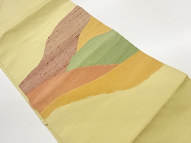 JAPANESE NAGOYA OBI / TSUMUGI / WOVEN ABSTRACT